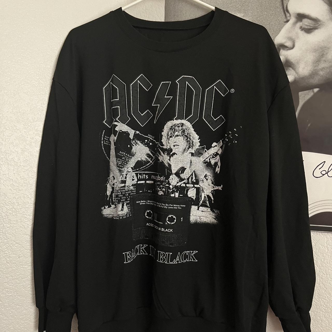 Black AC/DC sweatshirt - Depop
