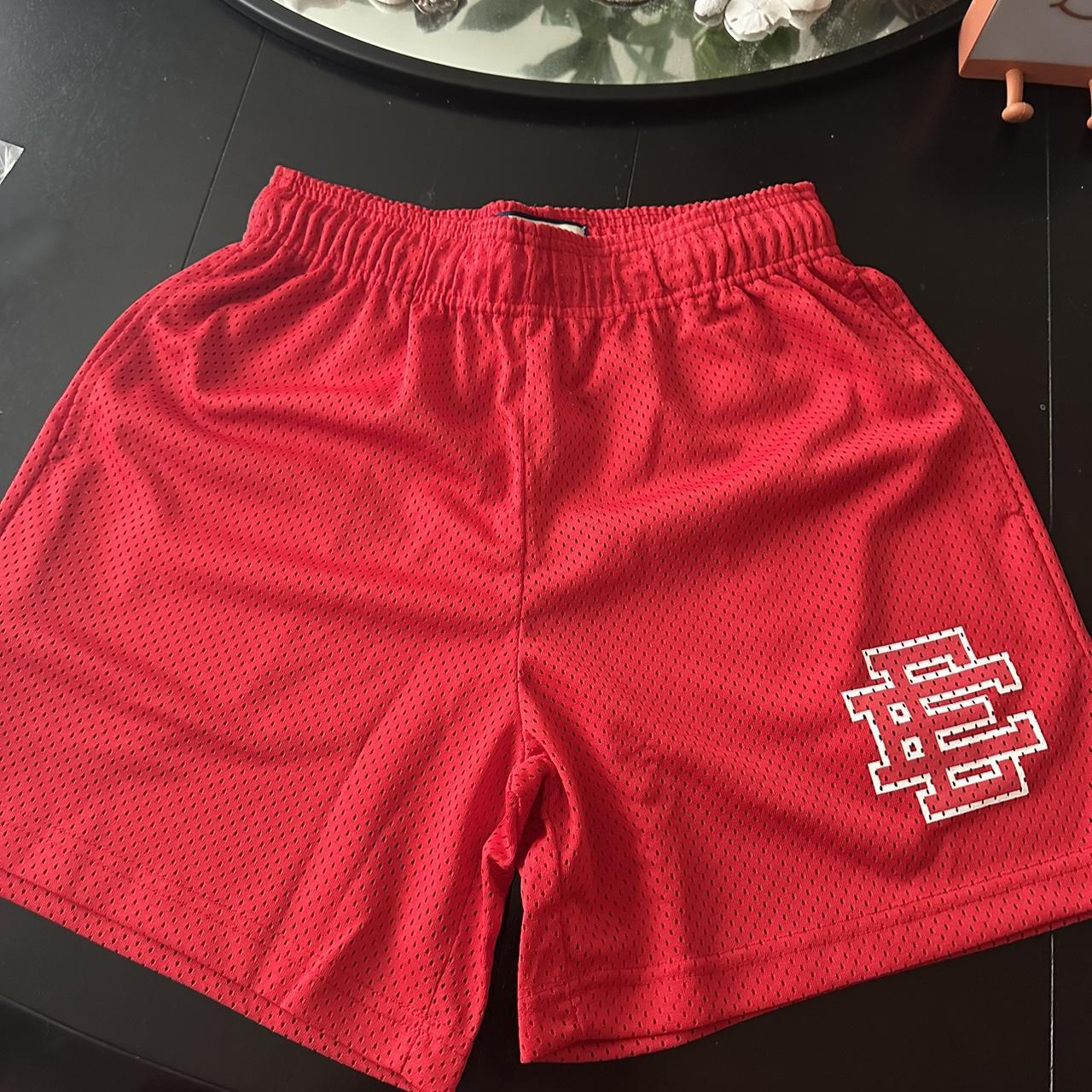 Eric Emanuel shorts red small - Depop