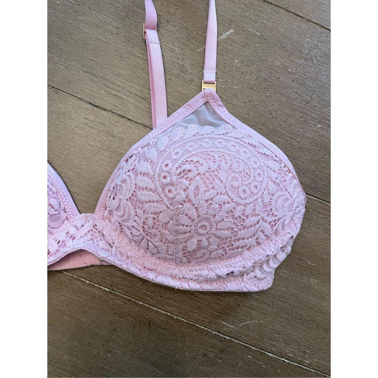 Aerie Light pink lace Wireless Bra Womens Size 34C