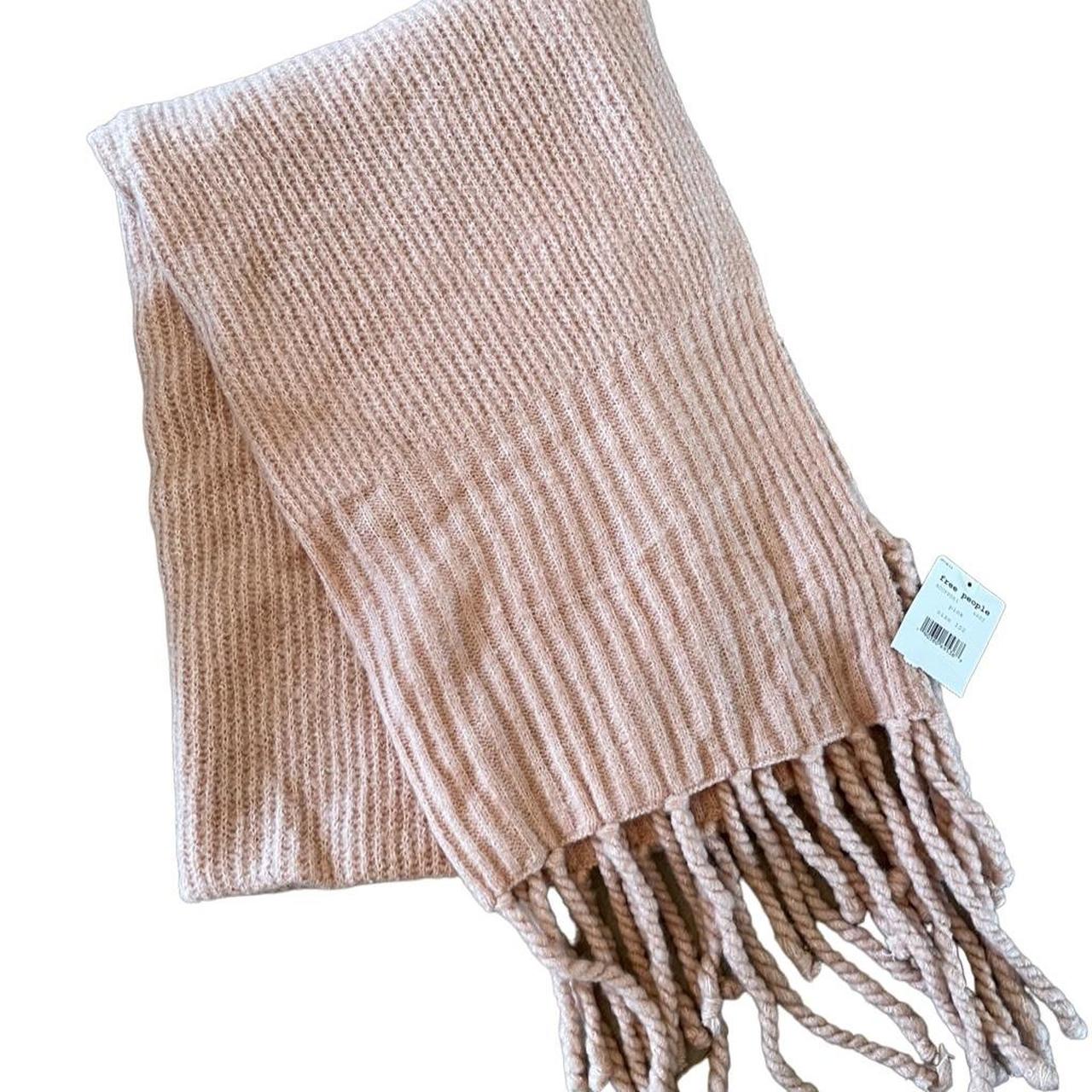 Pink Scarf Jaden Rib Knit Blanket Scarf Free People Blush Pink - Main Image