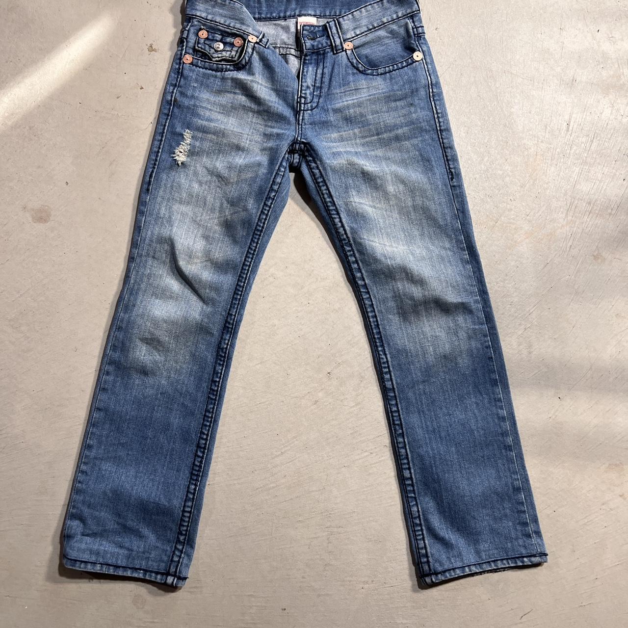Vintage True Religion Straight Leg Jeans SIZE 32 - Depop
