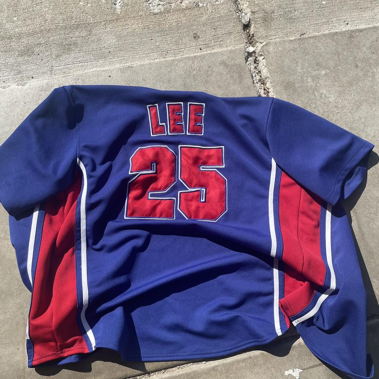 Vintage Y2k Derrek Lee Chicago Cubs jersey raglan t - Depop