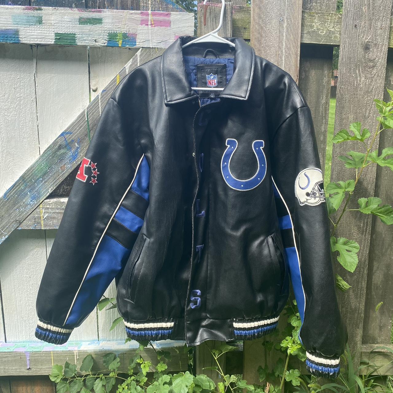 Indianapolis Colts Black Leather Jacket - Maker of Jacket