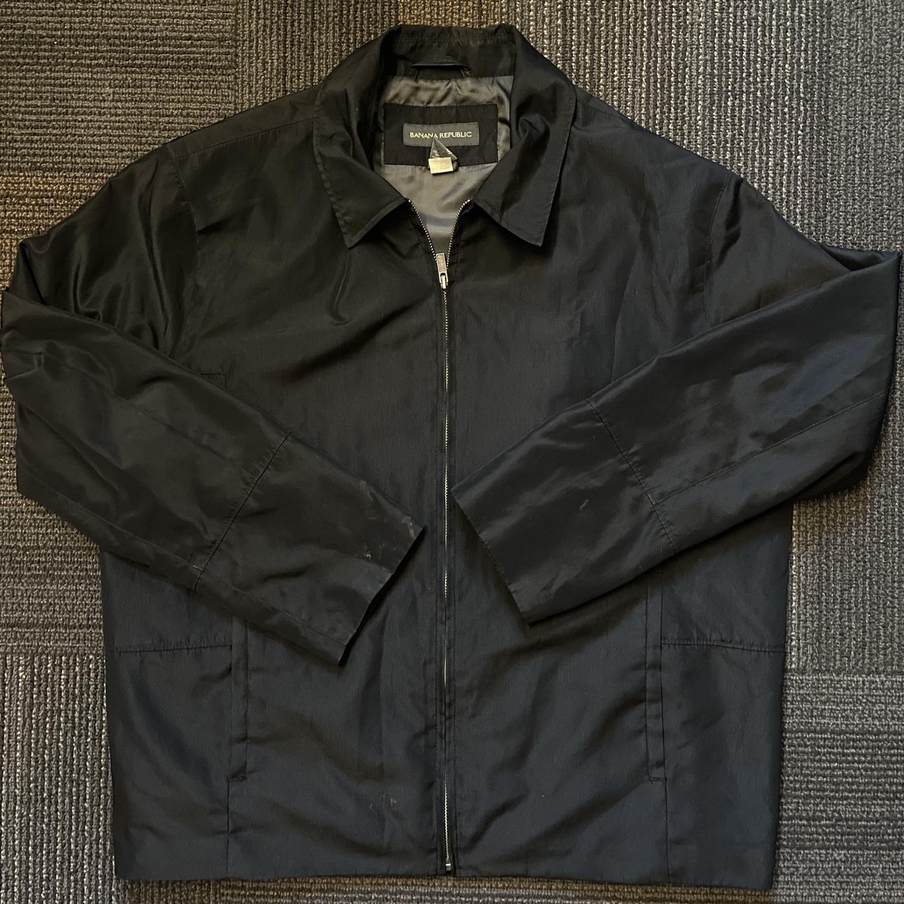 Banana Republic Men's Black Jacket | Depop