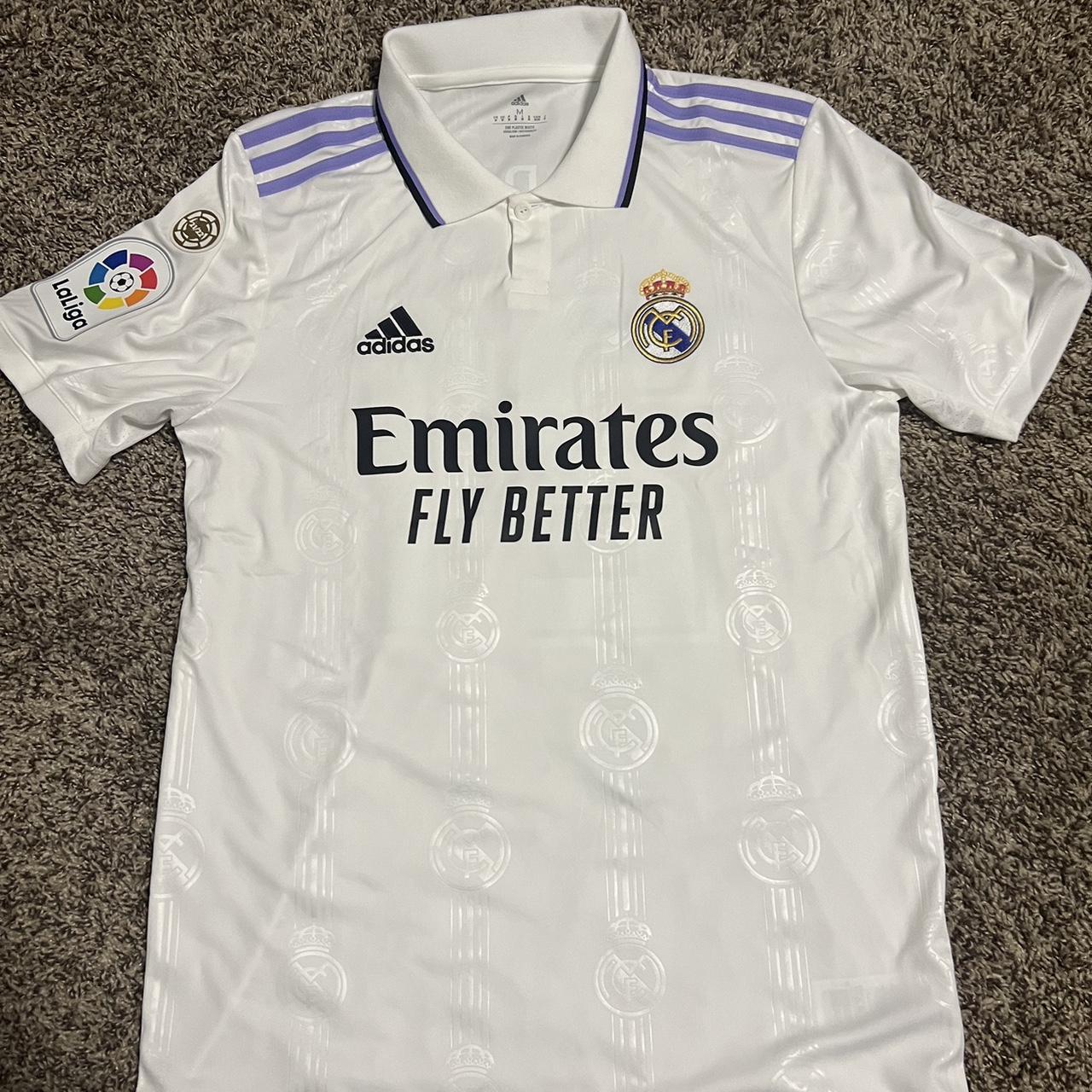 ⚪️🟣Real Madrid 2022/23 Rodrygo Home Jersey With La... - Depop