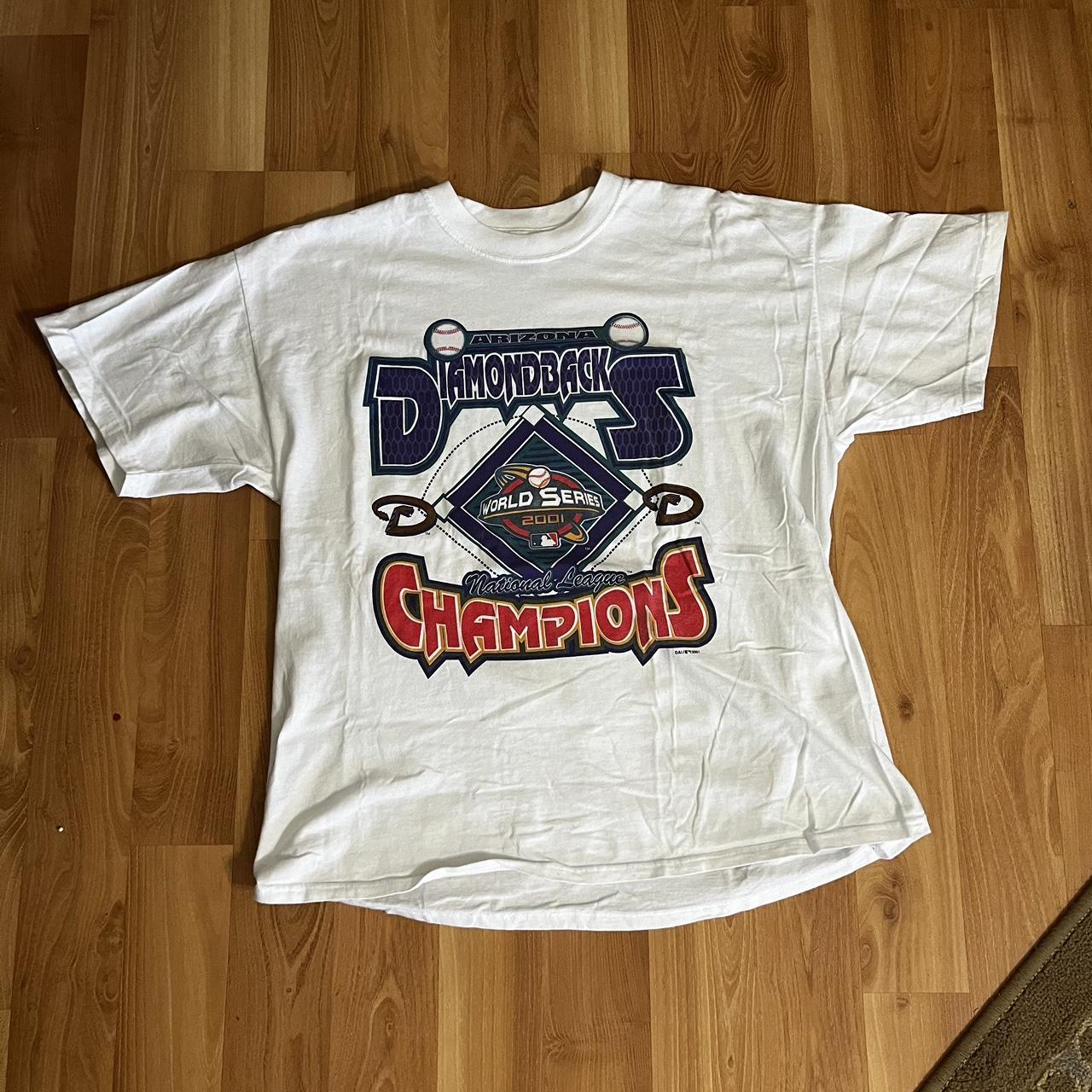 Vintage Arizona Diamondbacks Shirt 2001 World Series - Depop