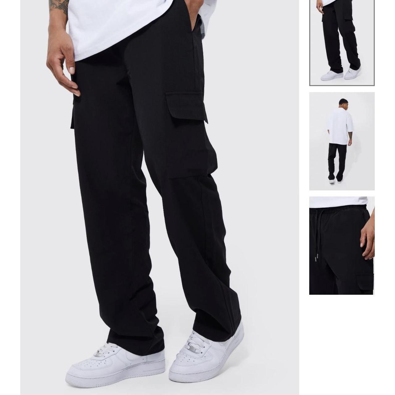 Boohoo Men's Black Trousers Depop