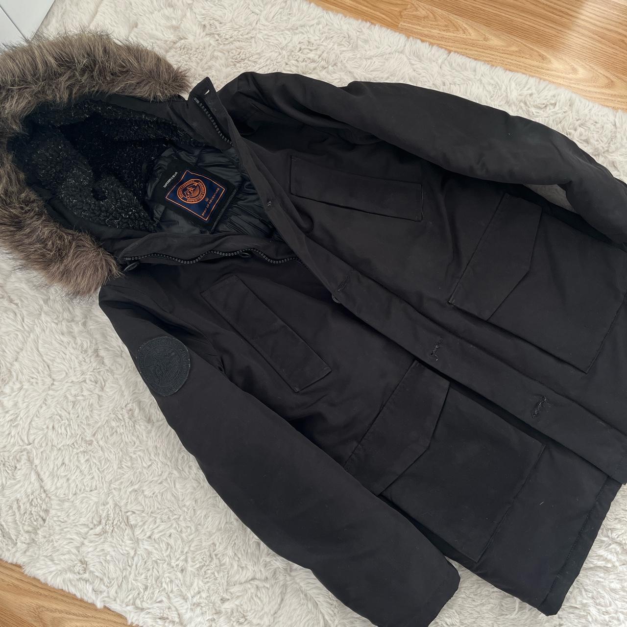 LGB - parka with faux fur ultra soft detachable hood... - Depop