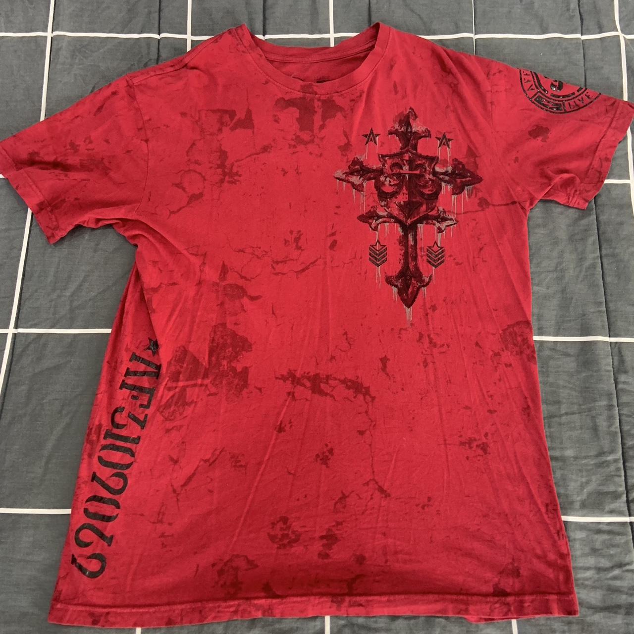 INSANELY RARE VINTAGE AFFLICTION CROSS T-SHIRT‼️... - Depop