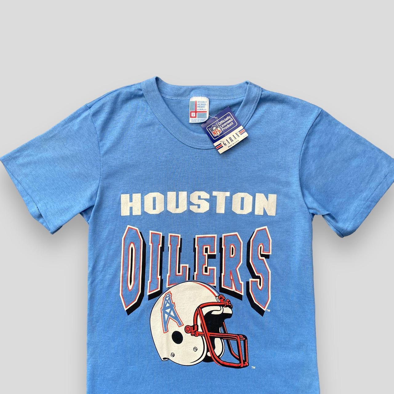 Vintage Houston Oilers Shirt Size: Large fits - Depop