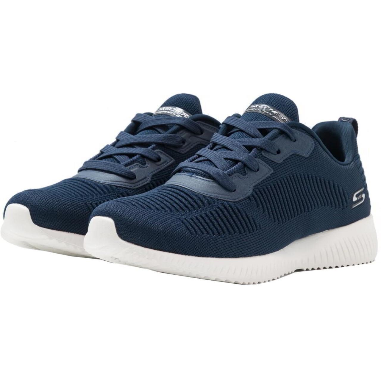 Skechers Women's Navy Trainers | Depop