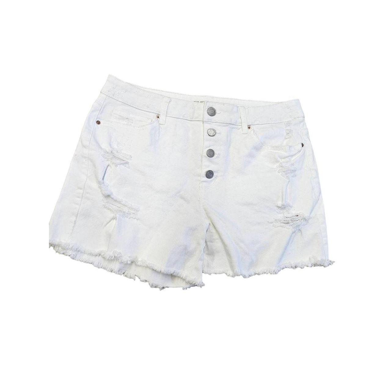 Time and store tru white shorts