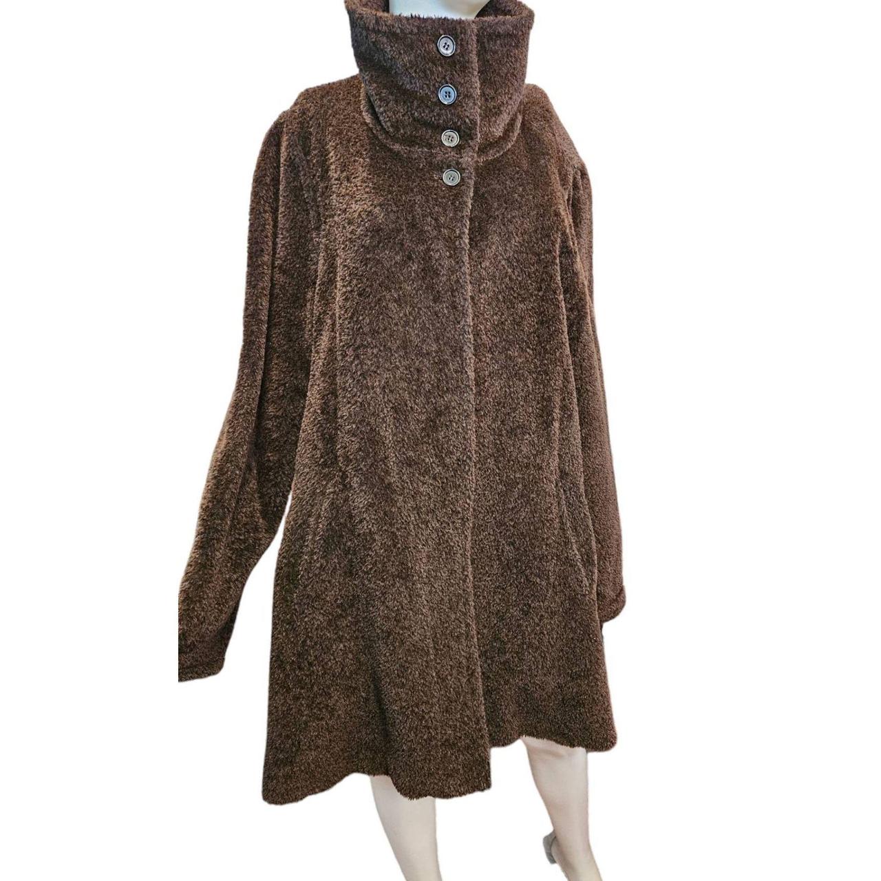 Stunning Max Mara dark brown Alpaca Fur virgin Wool... - Depop