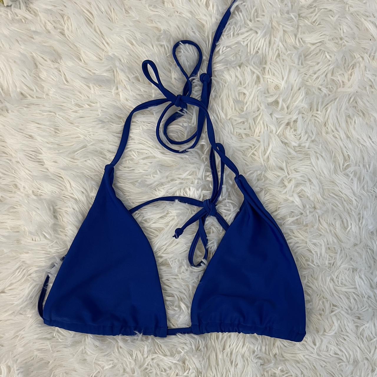 Large Evry Jewels Blue Swimsuit Top (no pads) They... - Depop