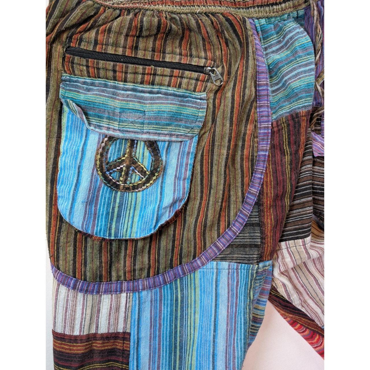 Women's Pants - Multi - M – Boho Patchwork Harem … - image 6