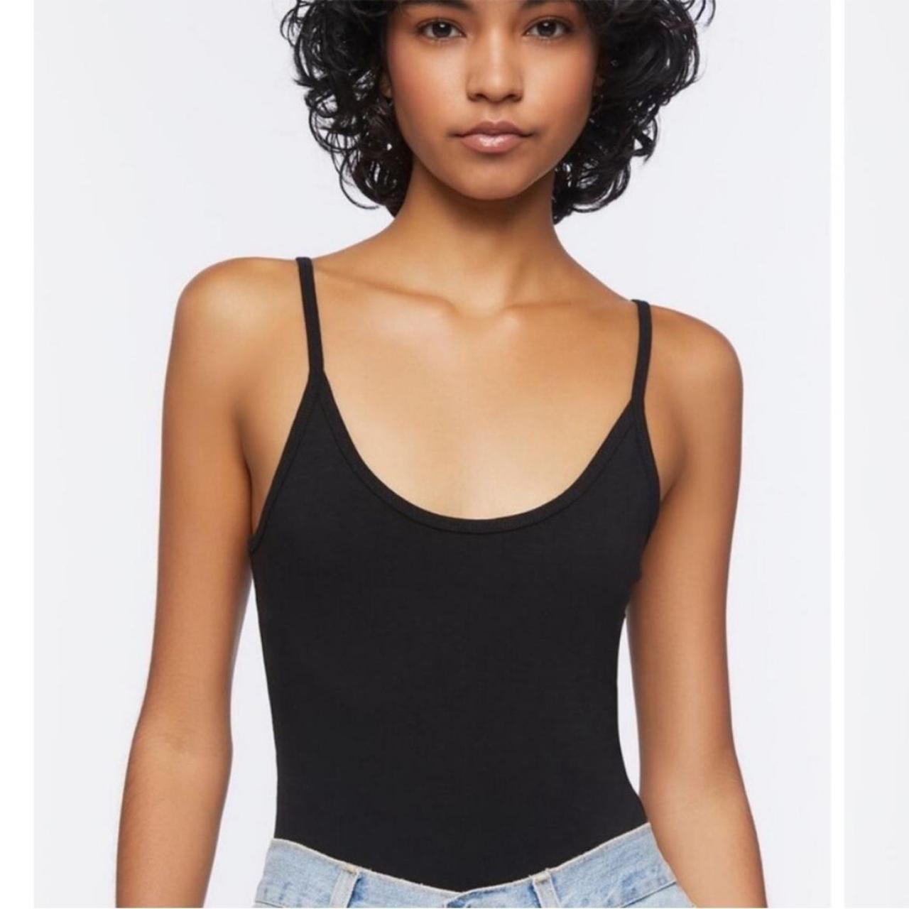 Forever 21 Cotton Blend Cami black top Good