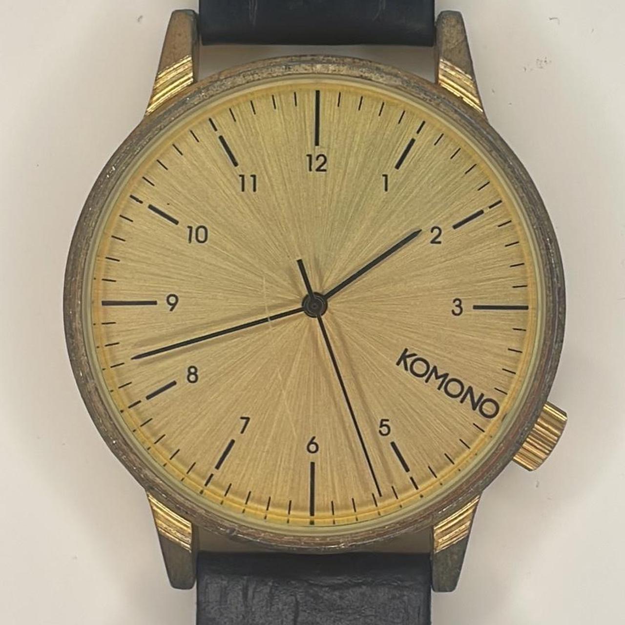 MVMT Men's Black and Gold Watch