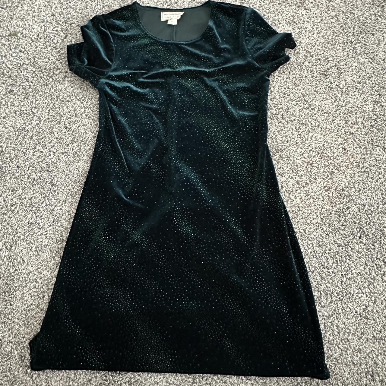 VINTAGE emerald velvet dress 6, Molly Malloy