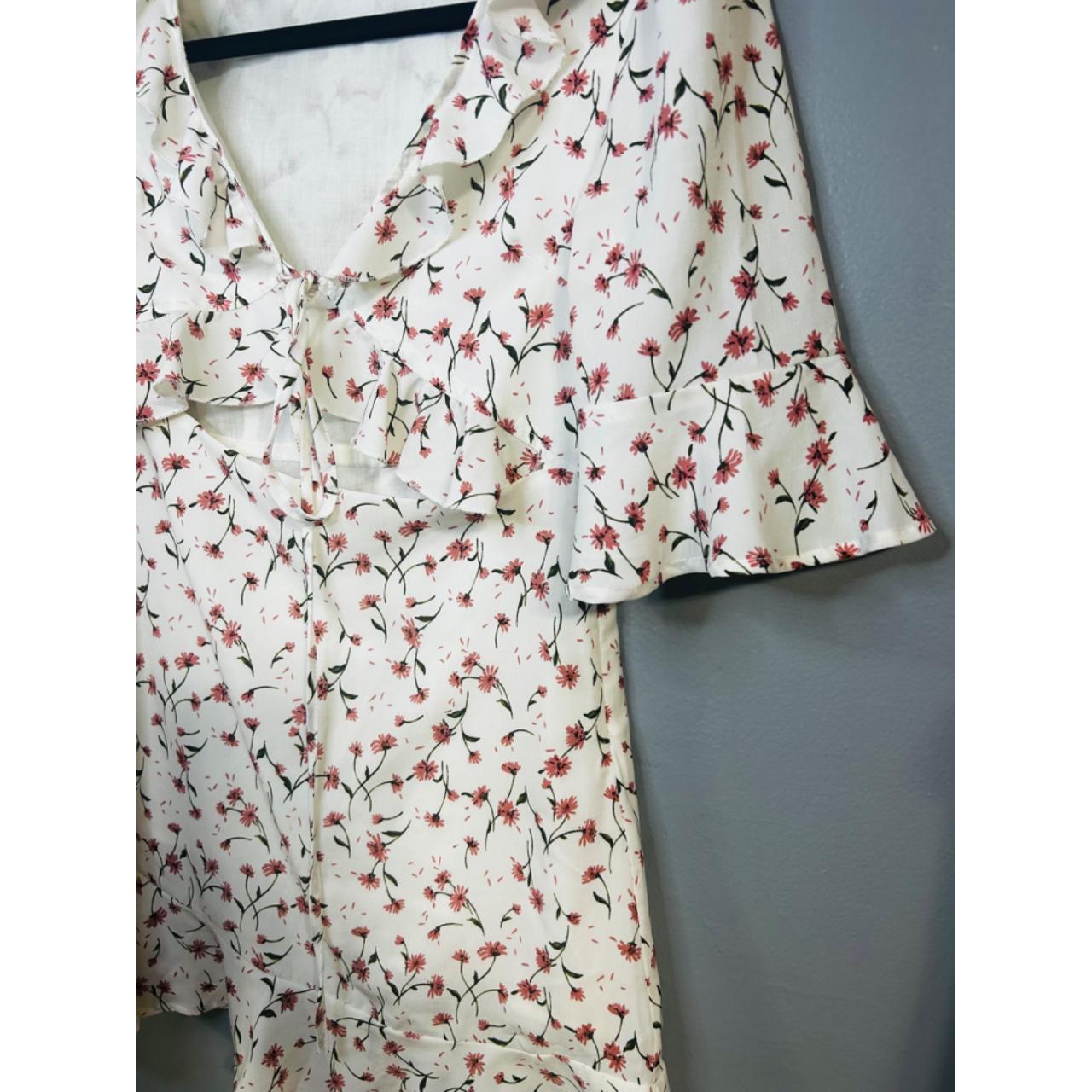 Etophe Studios White pink floral dress Size... - Depop