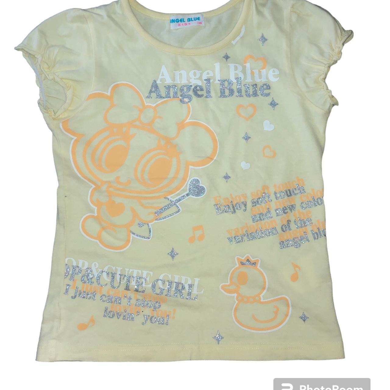 Angel Blue Women's Yellow T-shirt
