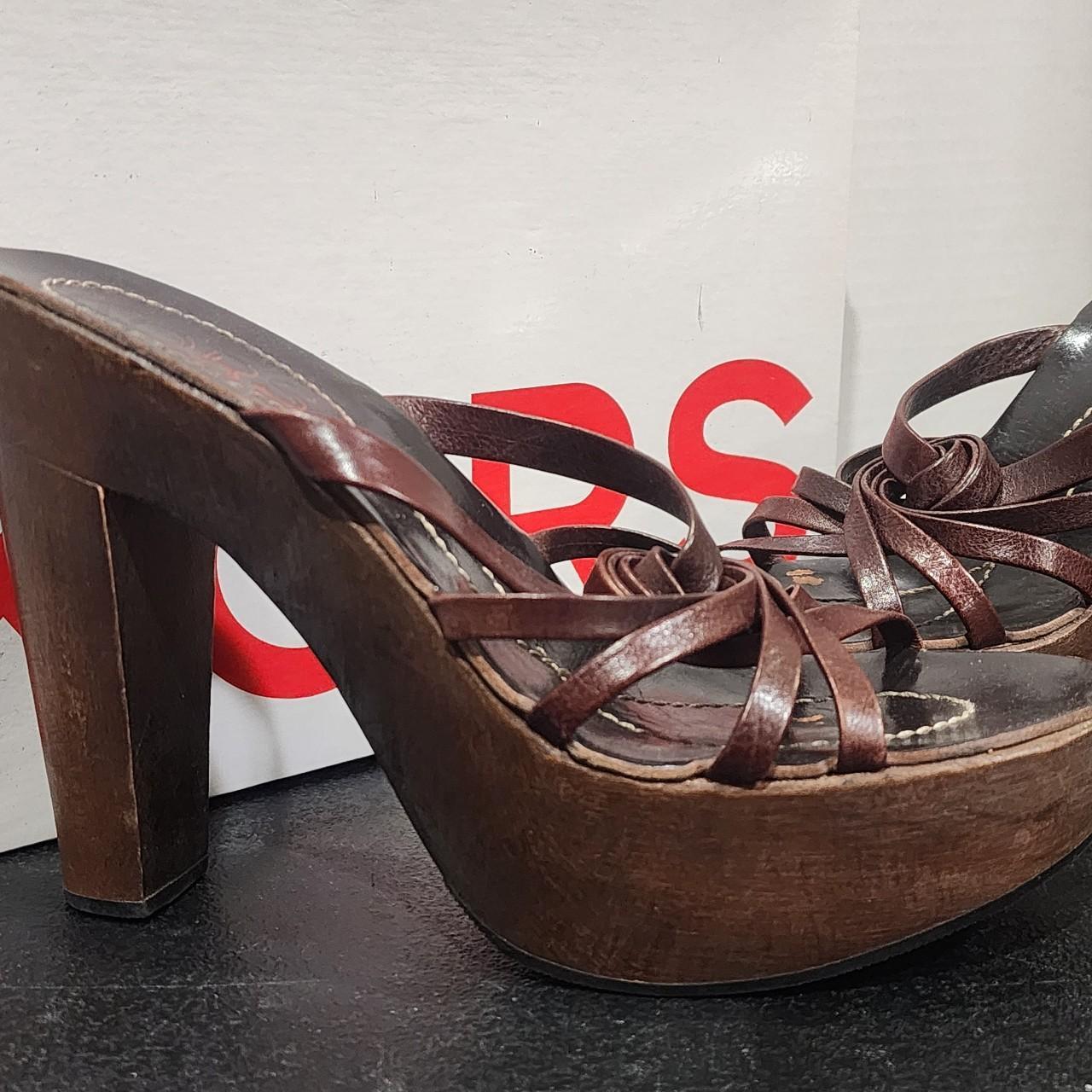 michael kors wooden heels