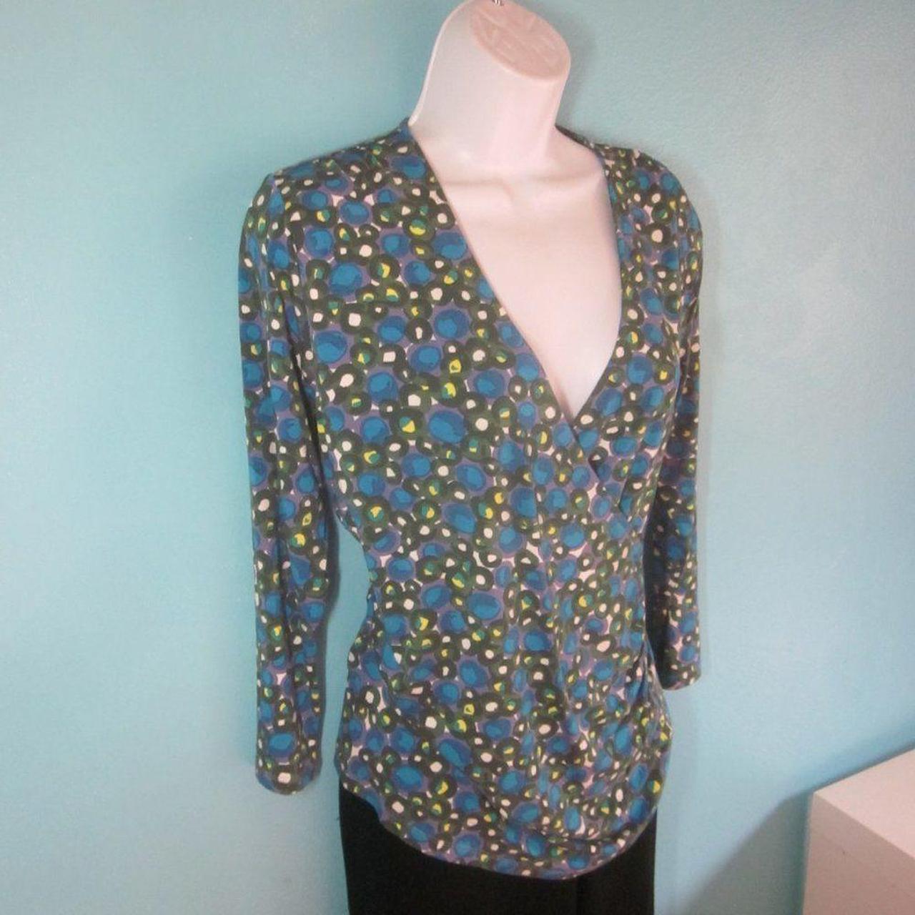 Boden Faux Wrap Top Size 10 Excellent pre-owned... - Depop