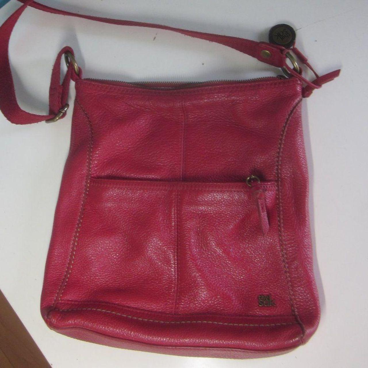 The sak cheap red leather purse