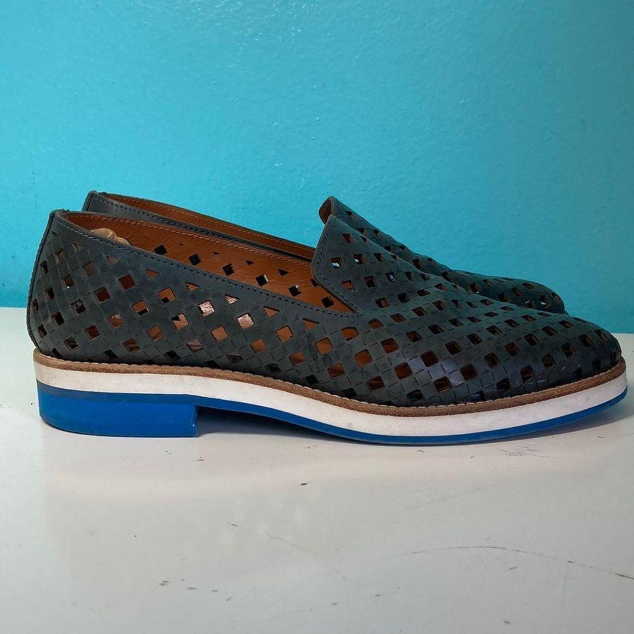 Aquatalia Leather Perforated Loafers Size 8