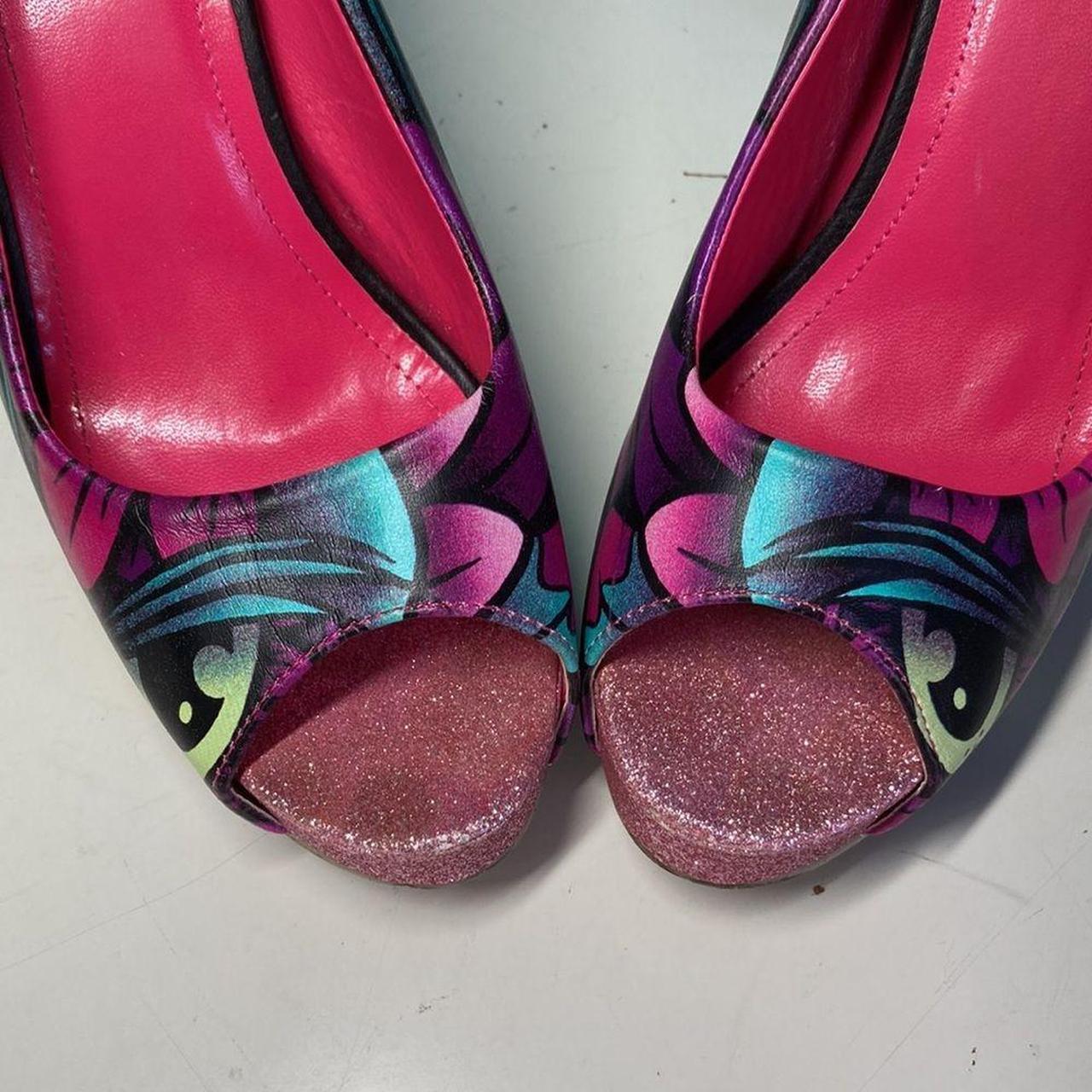 Iron Fist Heels size 39 Pink glitter heel is Depop