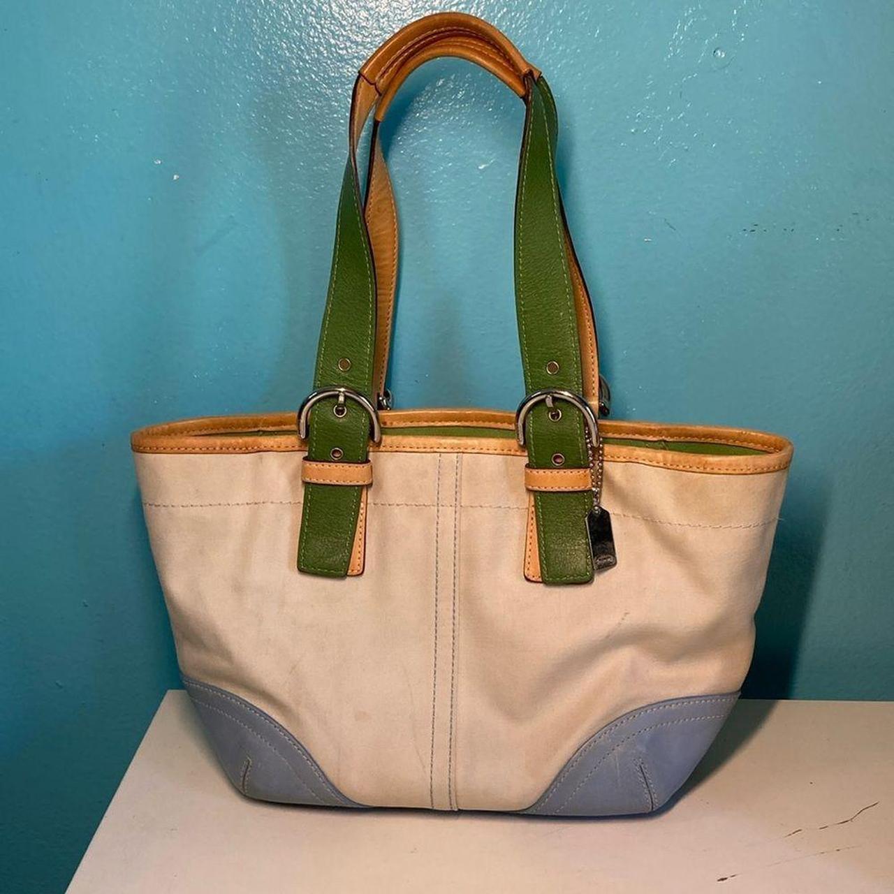 COACH beige/blue/cream 2024 bag