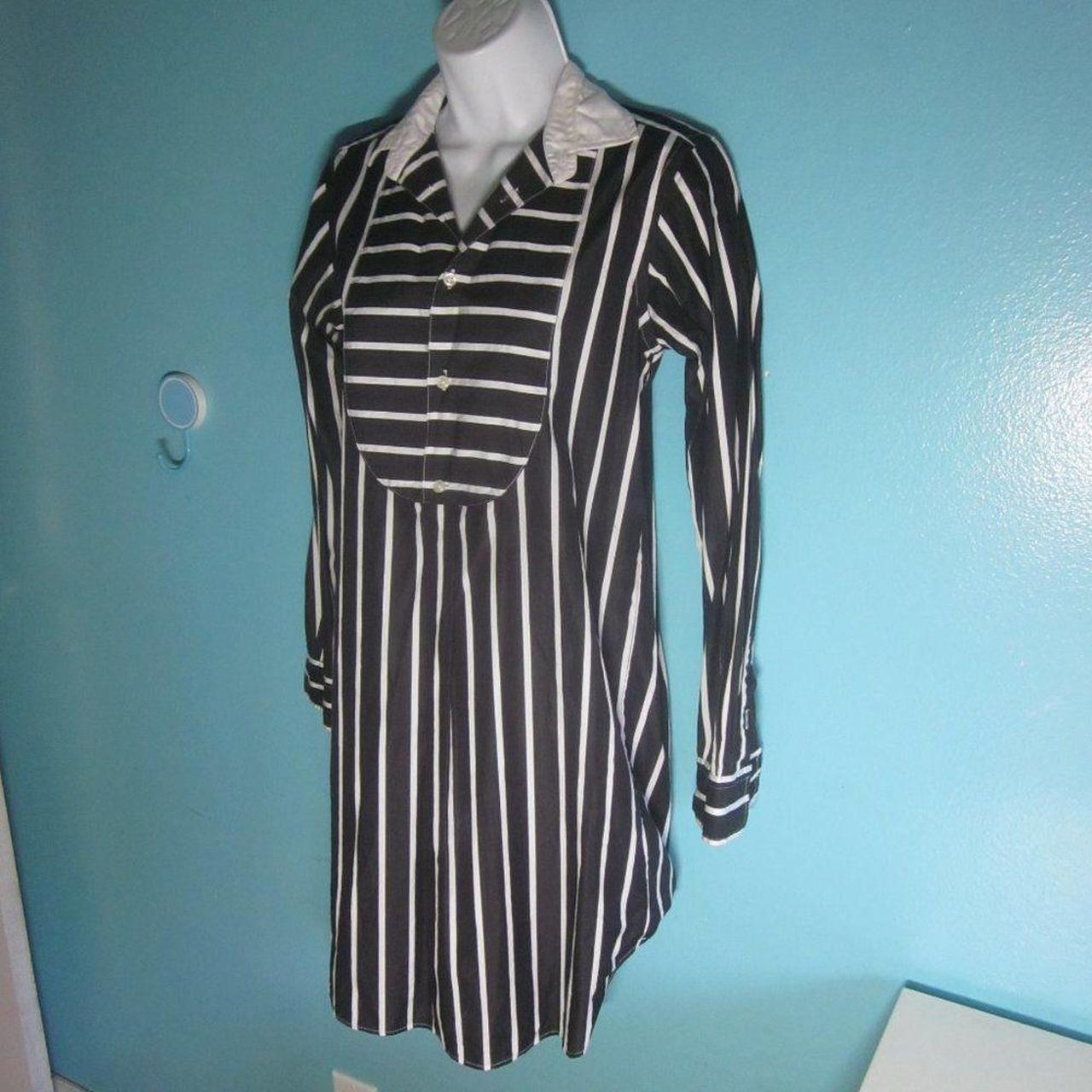 Ralph lauren black dress with white collar and cuffs best sale