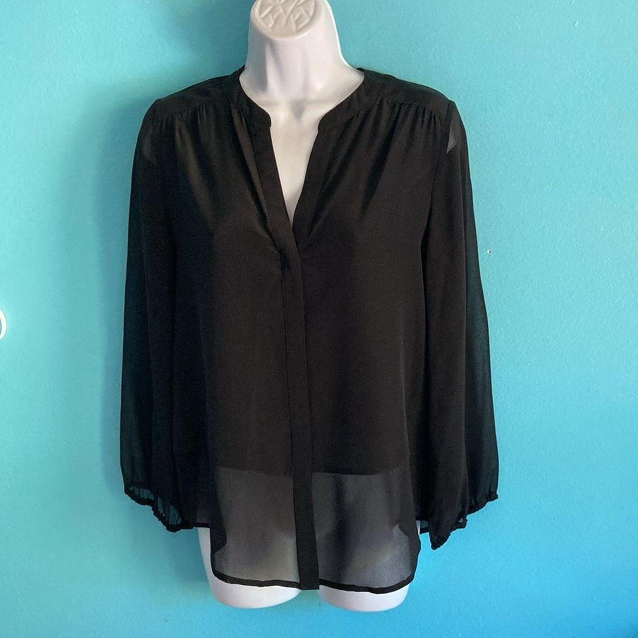 Joie black silk blouse online