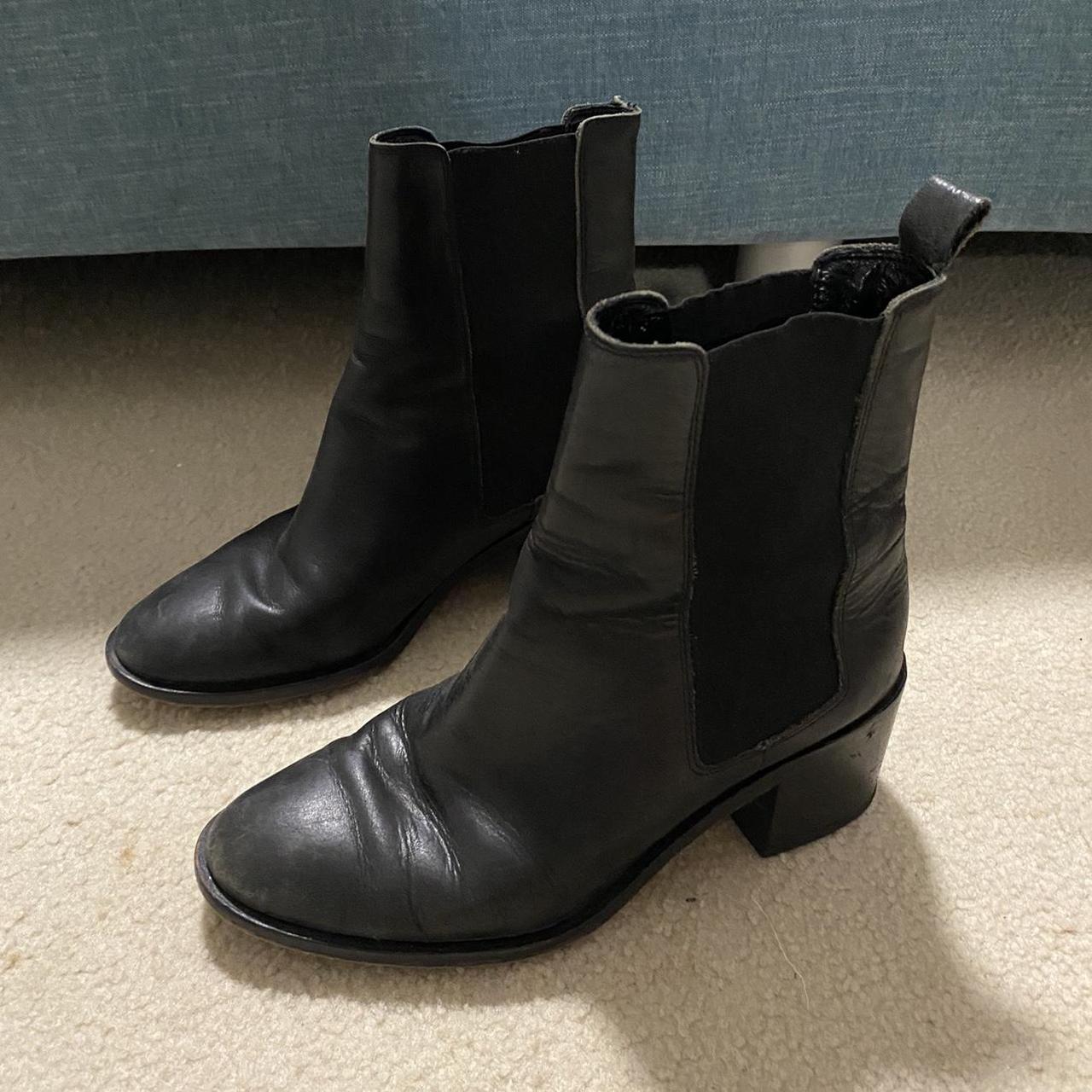 Jo Mercer black leather boots Size 37 Open to... Depop