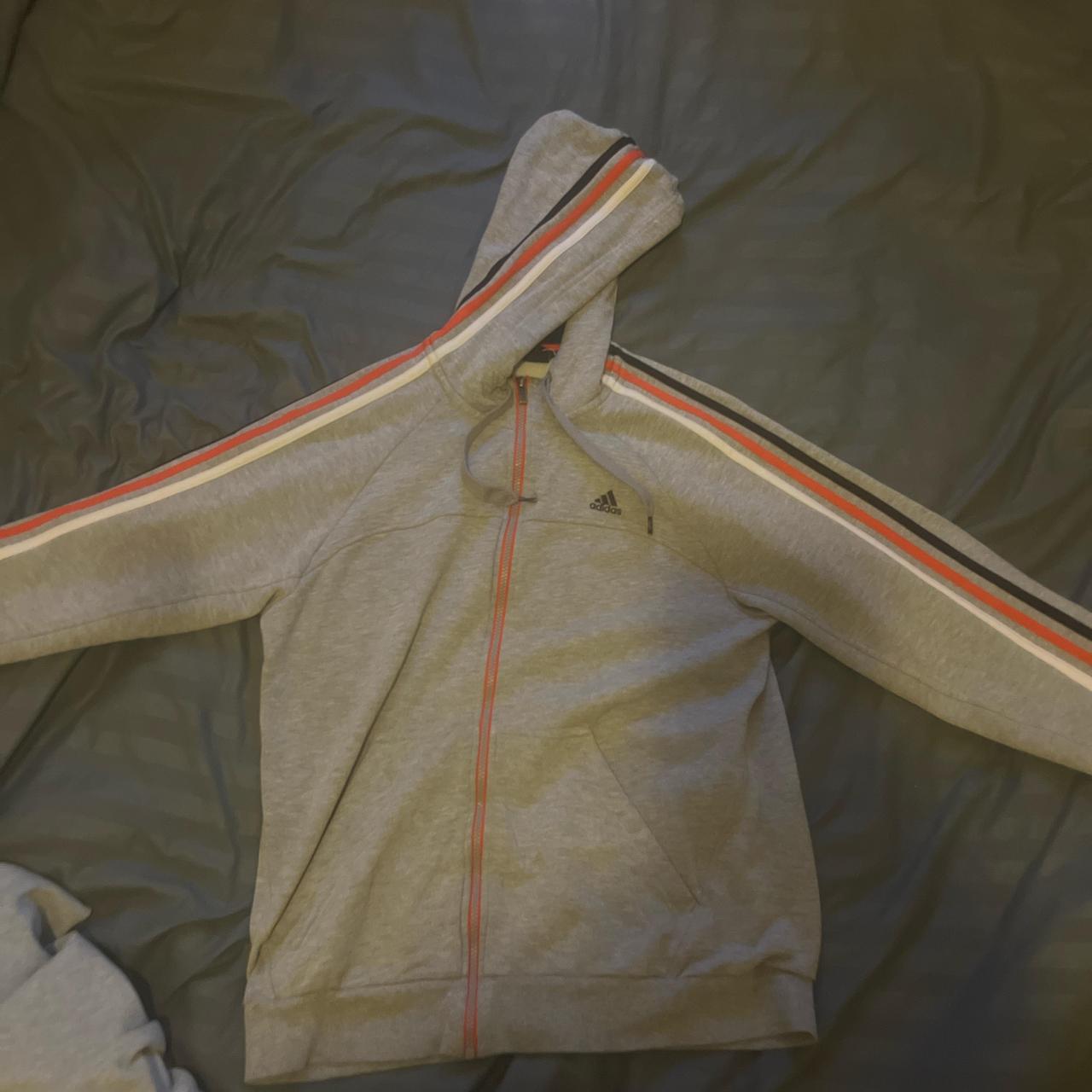 Adidas performance essentials hoodie in grey with