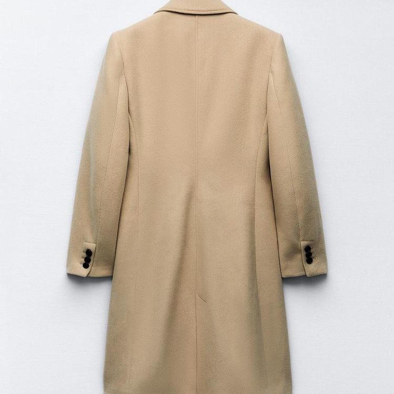 Zara camel soft fitted coat, size S. This season and | Depop