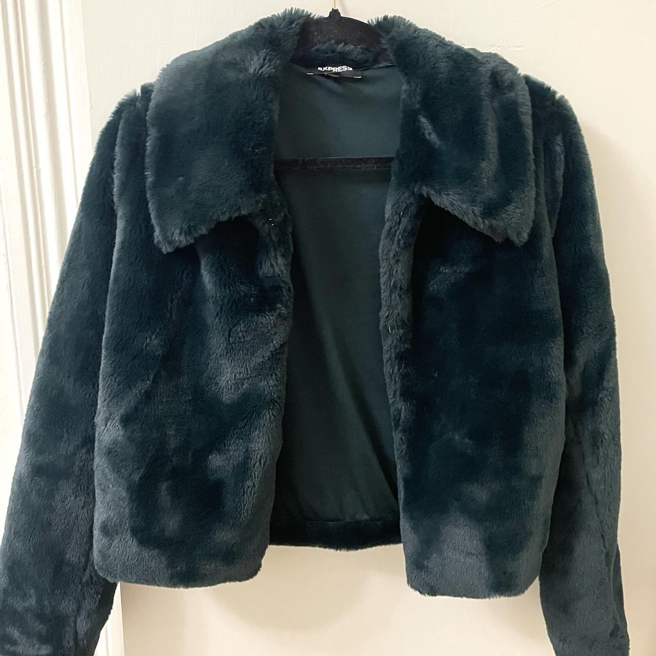 Express faux fur outlet jacket