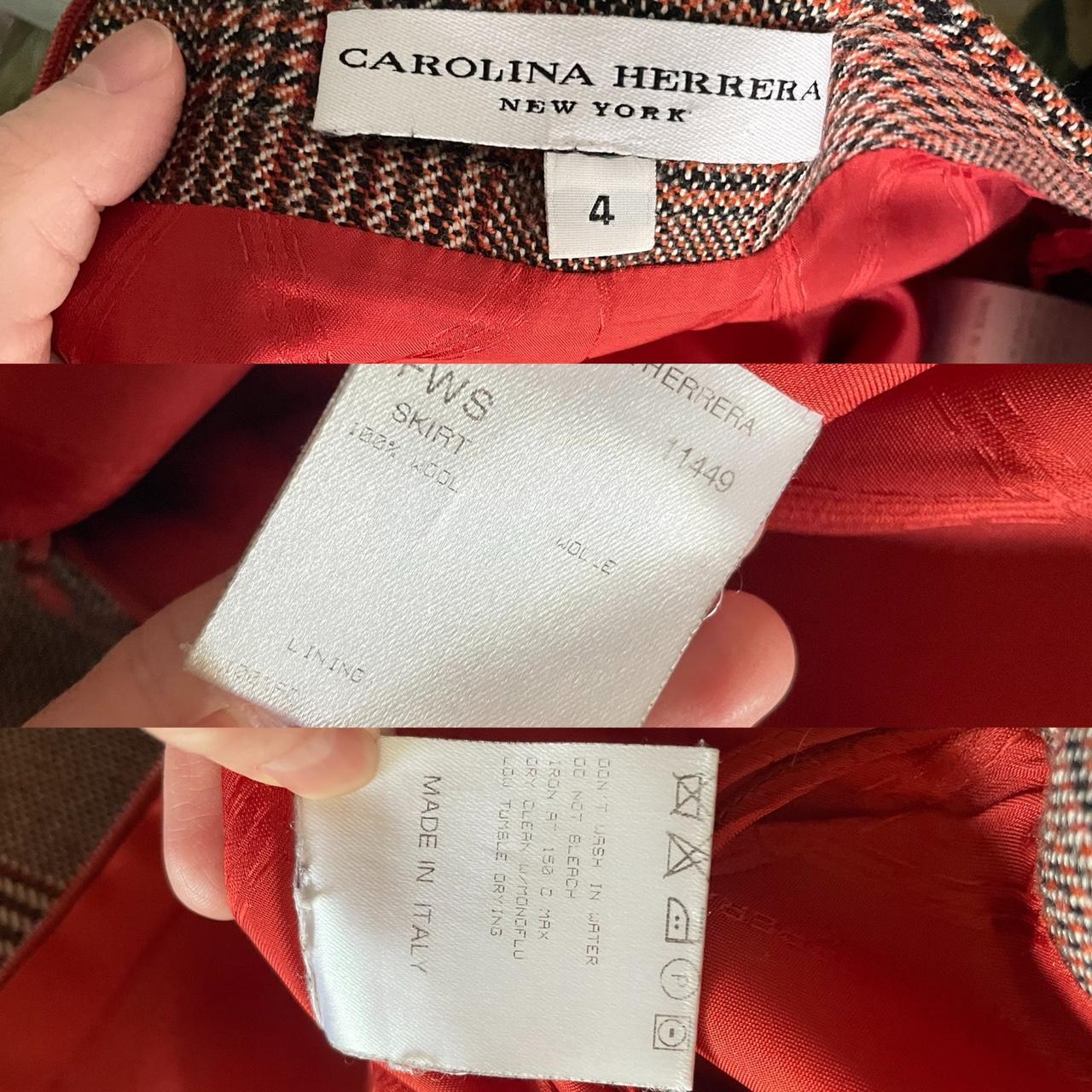 Carolina Herrera Women's Orange and Brown Skirt (4)