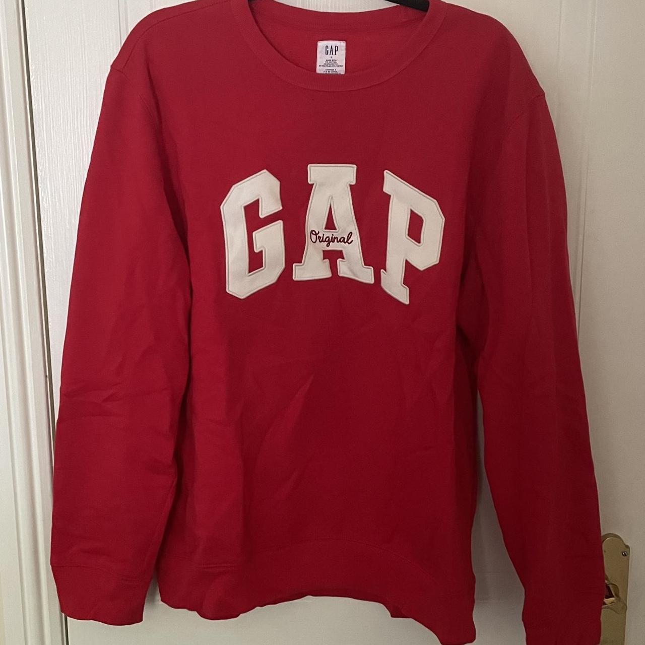 Gap Men's Red Sweatshirt | Depop