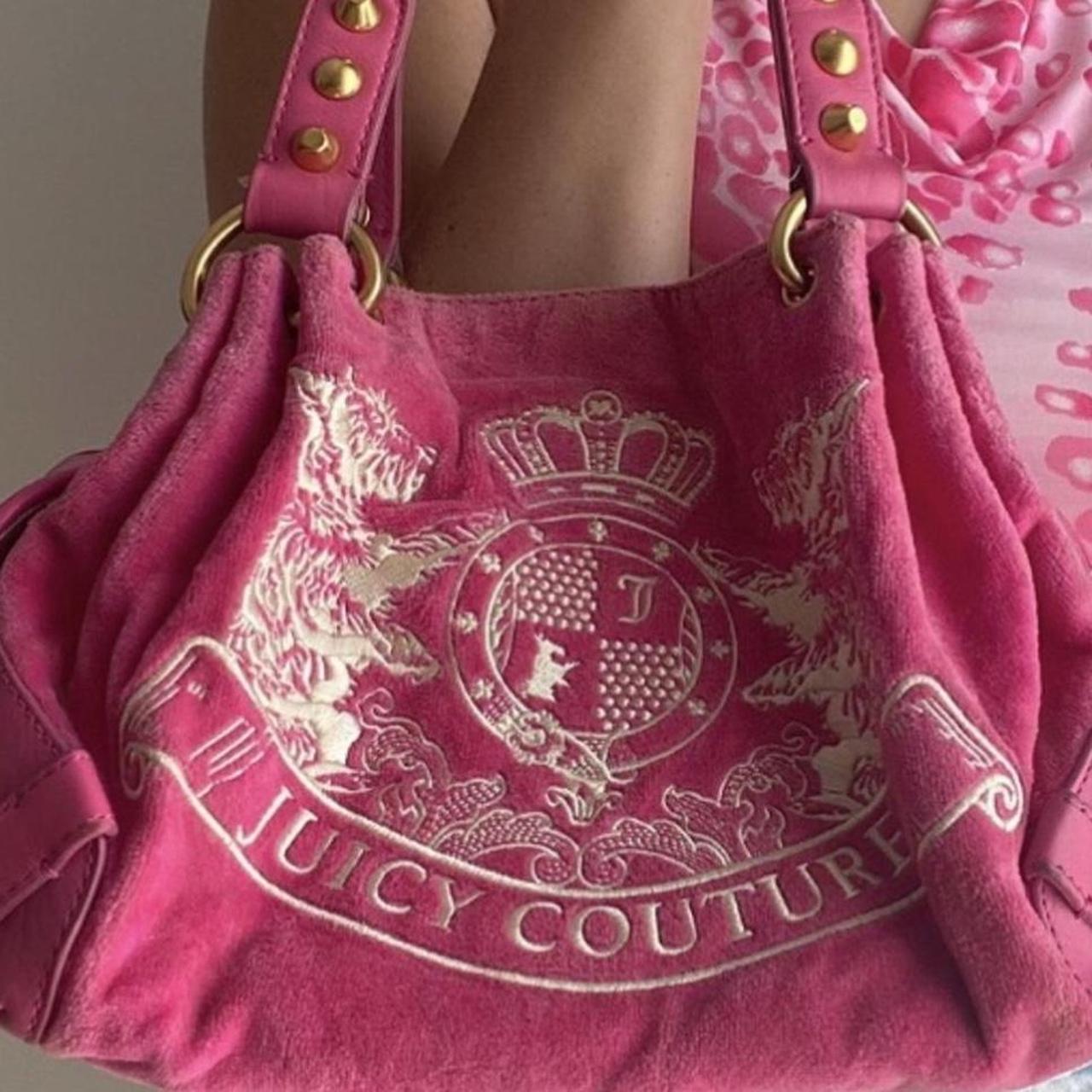 ISO juicy couture hot pink Scotty fluffy purse Depop