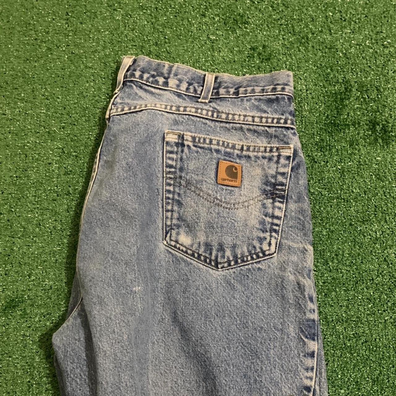 Carhartt jorts size waist 40 length 30, bottoms look... - Depop