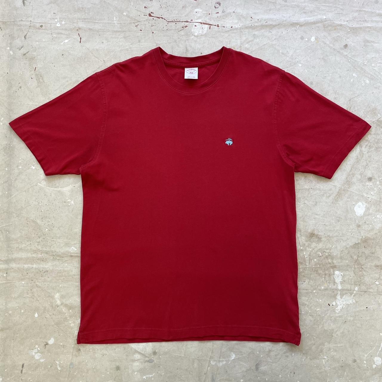 Brooks Brothers Men's Red T-shirt | Depop
