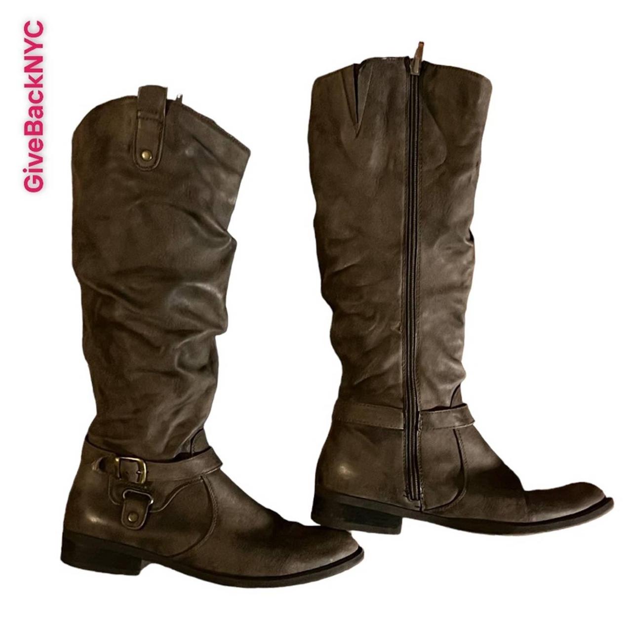 Deadstock White Mountain RIDING BOOT in Dark Grayish... Depop