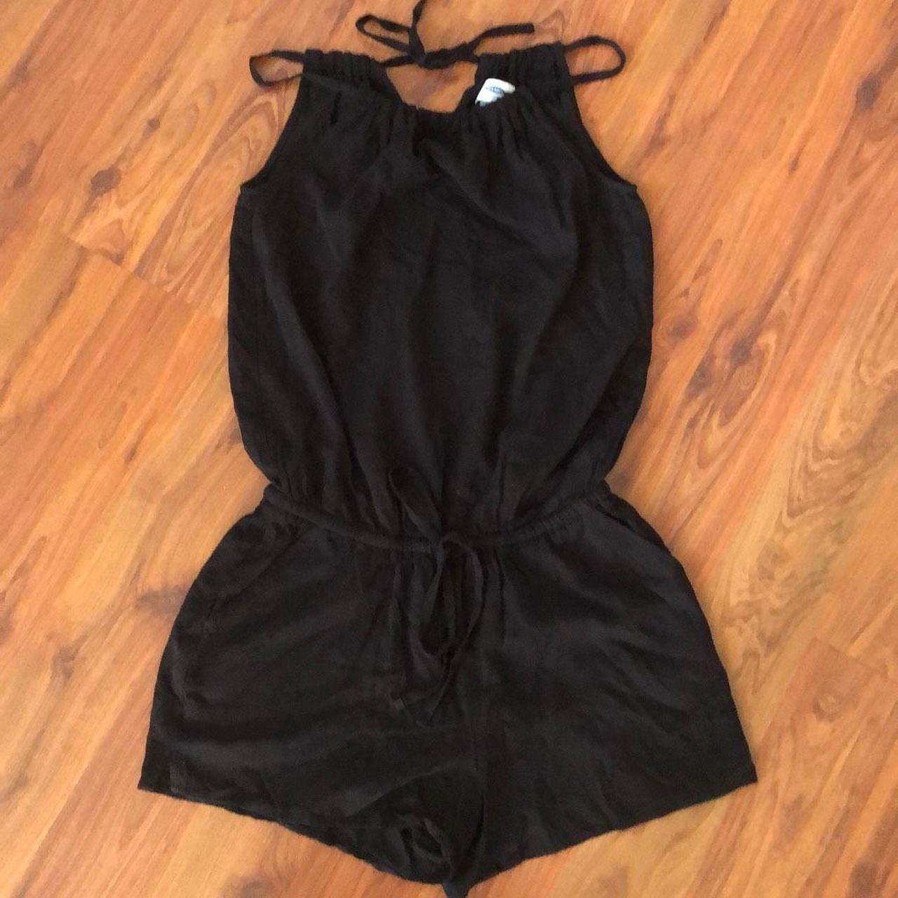 Black romper old sales navy