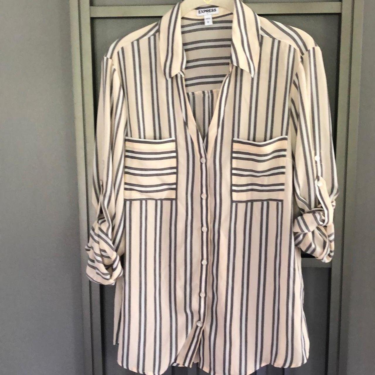 Express best sale striped blouse