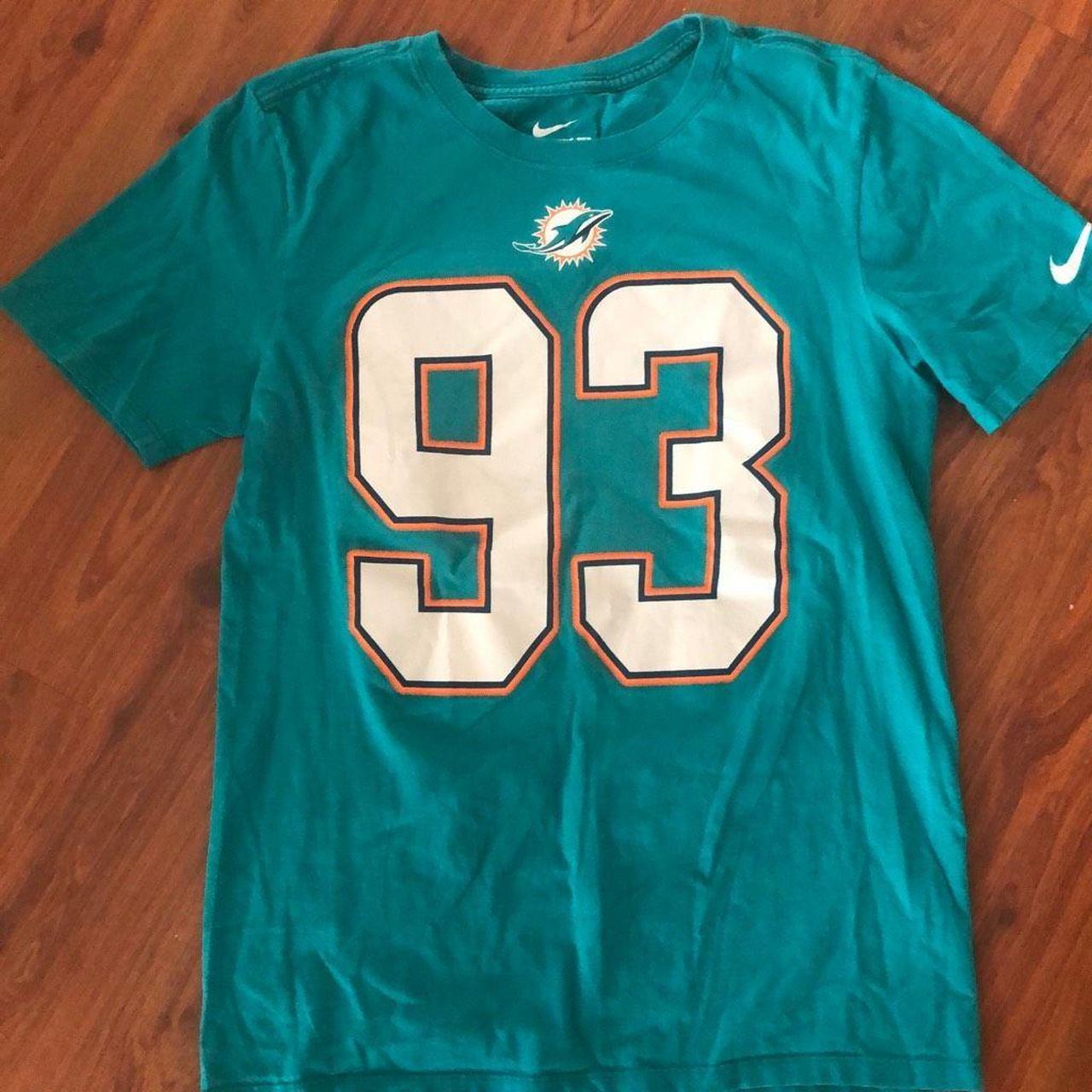 Vintage Y2K Miami Dolphins Hoodie Size: Large - Depop