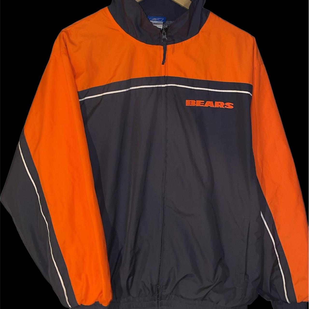 Reebok Men's Orange and Navy Sweatshirt | Depop