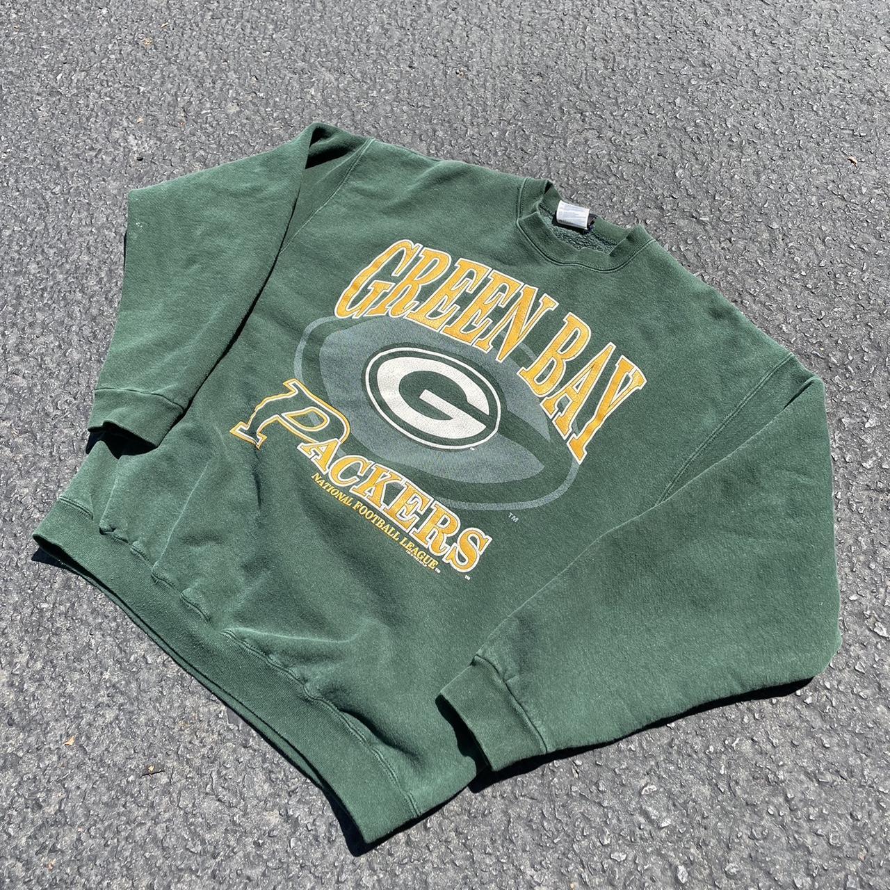 Vintage 90s Galt Sand Green Bay Packers Sweatshirt - Depop