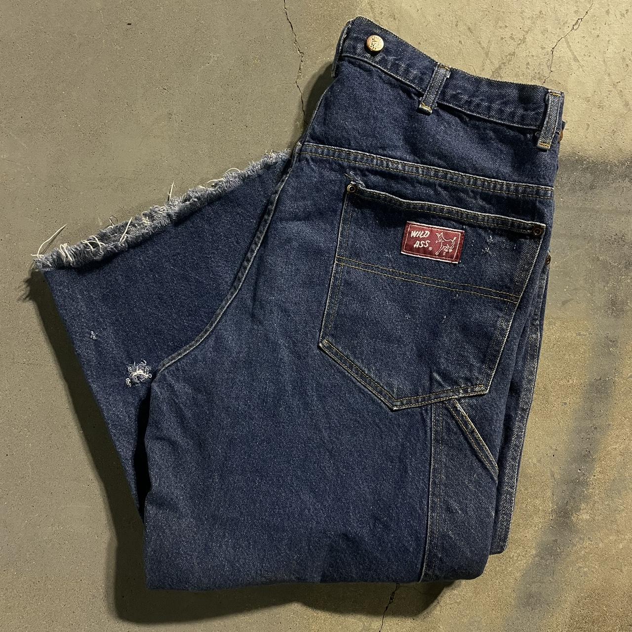 Vintage “Wild Ass” jeans. 38x32 Unique and cool... - Depop