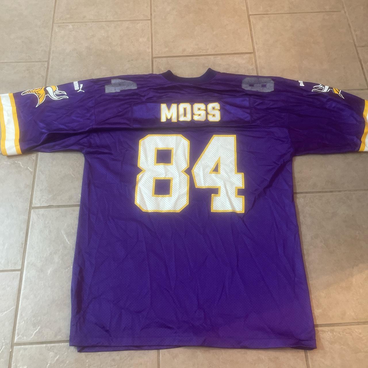 Randy Moss Vintage Jersey Made by Puma Size - Depop