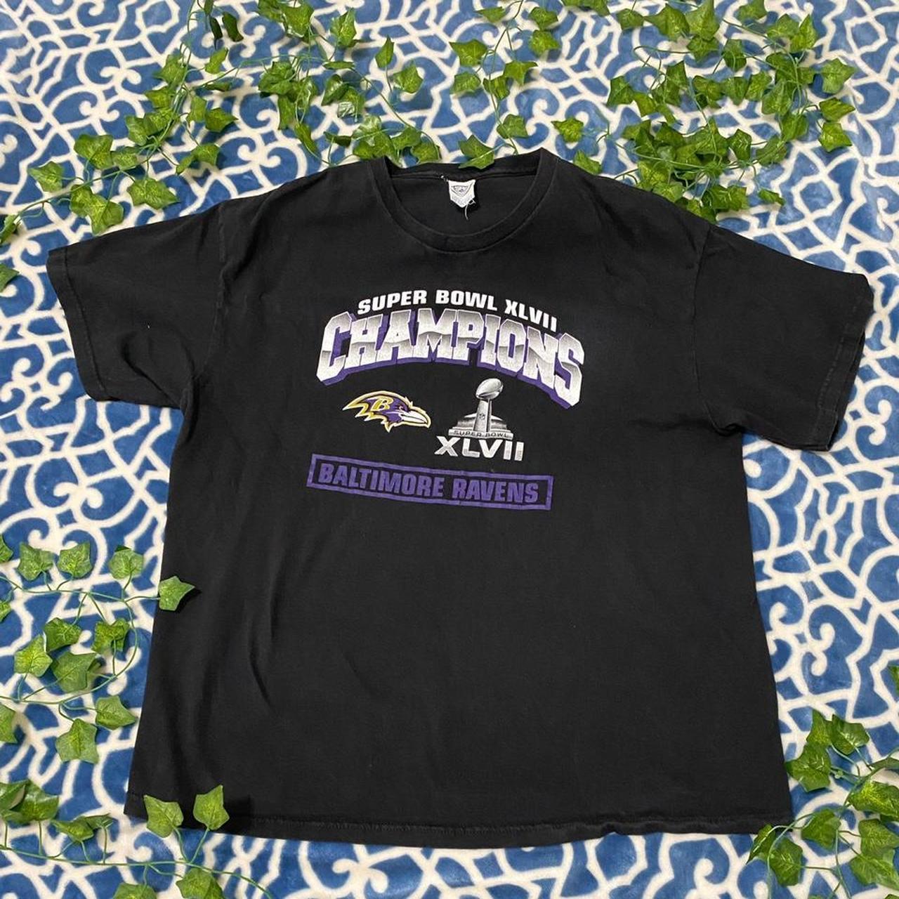 Vintage Baltimore Ravens Super Bowl Champions Shirt - Depop